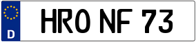 Trailer License Plate